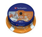 DVD-R Verbatim 16x  printable 25 stuks