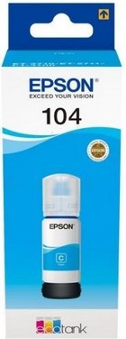 Cartridge Epson 104 fles 65ml cyaan