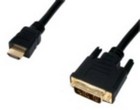 HDMI -> DVI kabel 5,0 m. (OP=OP)
