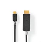 USB 3.2 Gen 1 USB Type-C Male -> HDMI 2.0 m  Verguld