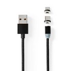 USB 2.0 USB-A Male USB Micro-B Male / USB-C Male (No Data Transfer) Vernikkeld 2.00 m 