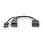 HDMI -> DisplayPort kabel 0,2 m. 4K@60Hz