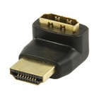 HDMI -> HDMI hoek-adapter 270 verguld