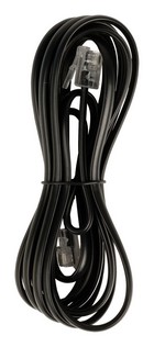 Telefoonkabel (modulair) 10 meter zwart